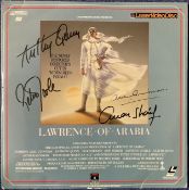 Peter O'Toole, Anthony Quinn, Alec Guinness and Omar Sharif signed Lawrence of Arabia Laser Video