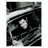 John Travolta signed 10x8 inch black and white photo inscribed Follow your Dreams. Good Condition.