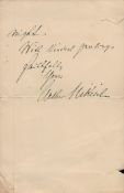 Arthur Nikisch rare vintage early 1900,s ALS on Waldorf Hotel Aldwych W.C paper. Good Condition. All