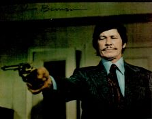 Charles Bronson signed 10x8 inch colour photo. Good Condition. All signed items come with our