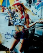 Britney Spears signed 10x8 inch colour photo signature slightly smudged. Good Condition. All