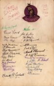 Australian Rugby League signature leaver book from 1933/1934 season. 29 Approx signatures as well as