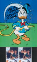 Tony Anselmo signed Donald Duck illustrated 10x8 colour photo. Tony Anselmo (born February 18, 1960)