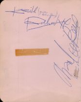 Keith Richards and Charlie Watts signed 5x4 inch overall album page. Good Condition. All signed