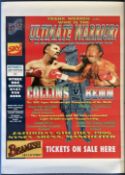 Nigel Benn World Champion Boxer 18x22 Poster Vs Steve Collins Titled 'Ultimate Warrior' Signed By