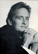 Michael Douglas signed 7x5 inch black and white photo. Good Condition. All signed items come with
