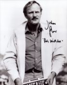 Julian Glover signed 10x8 inch black and white James Bond photo. Good Condition. All signed items