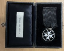 The Order of St John Medal 2nd Type (1930's) Awarded to William John Skyrme with Original Box of