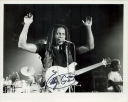 Eddy Grant signed 10x8 inch black and white photo. Good Condition. All signed items come with our