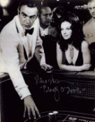 Lana Wood signed 10x8 inch black and white James Bond photo. Good Condition. All signed items come