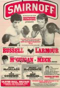 Barry Mcguigan World Boxing Champion Signed 12x18 1982 Fight Poster. Good Condition. All signed