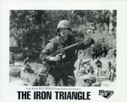 Beau Bridges Actor Signed 'The Iron Triangle' 8x10 Promo Photo. Good Condition. All signed items