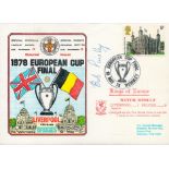 Bob Paisley signed 1978 European Cup Final Kings of Europe commemorative FDC PM European Cup Final