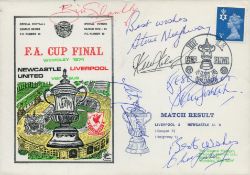 Liverpool Legends multi signed 1974 FA Cup Final Newcastle v Liverpool commemorative FDC