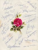 Liverpool 1960s legends multi signed card includes 19 fantastic Anfield greats such as Smith,