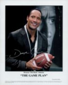 Dwayne "The Rock" Johnson signed "The Game Plan" 10x8 inch colour promo photo. Good Condition. All