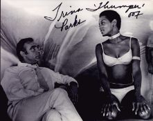 Trina Parks signed 10x8 inch black and white James Bond photo. Good Condition. All signed items come