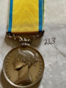 Baltic Medal unnamed as issued 1854 1855 Crimea. Extremely Fine. Good Condition. All signed items