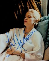 Madonna signed 10x8 inch colour photo pictured in her in role in the musical Evita. Good