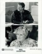 Robin Williams signed Mrs Doubtfire 10x8 inch black and white promo photo. Good Condition. All