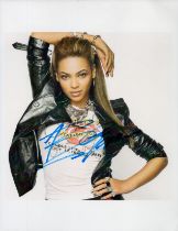Beyonce signed 12x8 inch colour photo. Good Condition. All signed items come with our certificate of