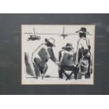 Josef Hermanfigures by a harboursigned reproduction print numbered 9/25, together with; Lippy