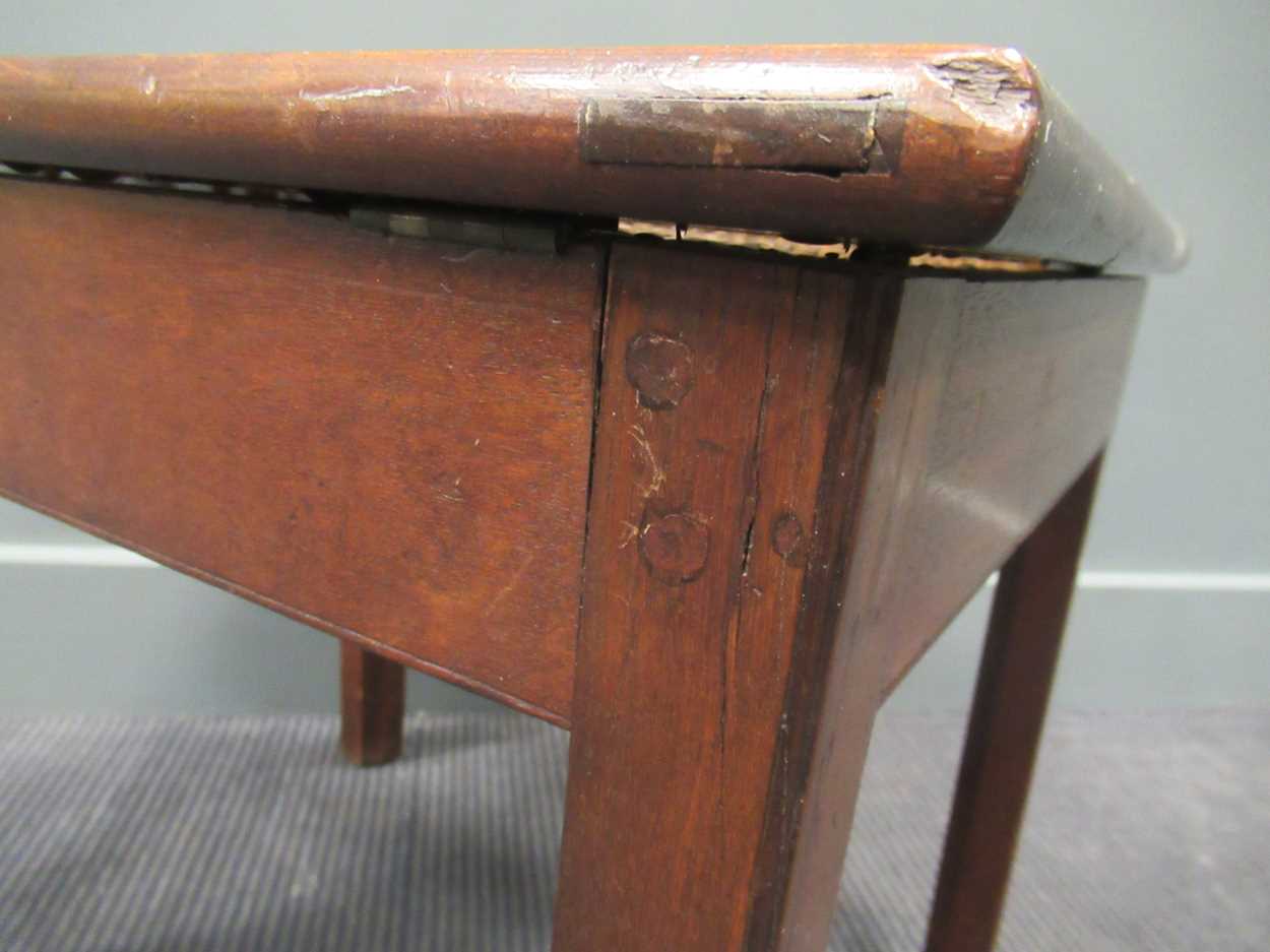 A cane work mahogany stool, 19th century, the serpentine hinged seat enclosing a smaller - Image 6 of 11