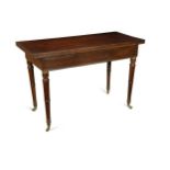 A mahogany campaign table, 19th century,