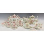 Various English porcelain part tea services, to include Shelley