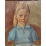 Jan Sluyters (Dutch 1881-1957) Portrait of a young girloil on canvas signed and dated 'Jan