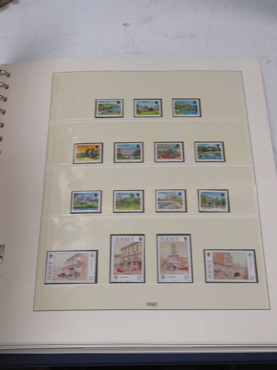 Postage stamps. Two Guernsey albums 1969-1999, two Jersey albums 1969-2000, virtually complete, - Image 6 of 7