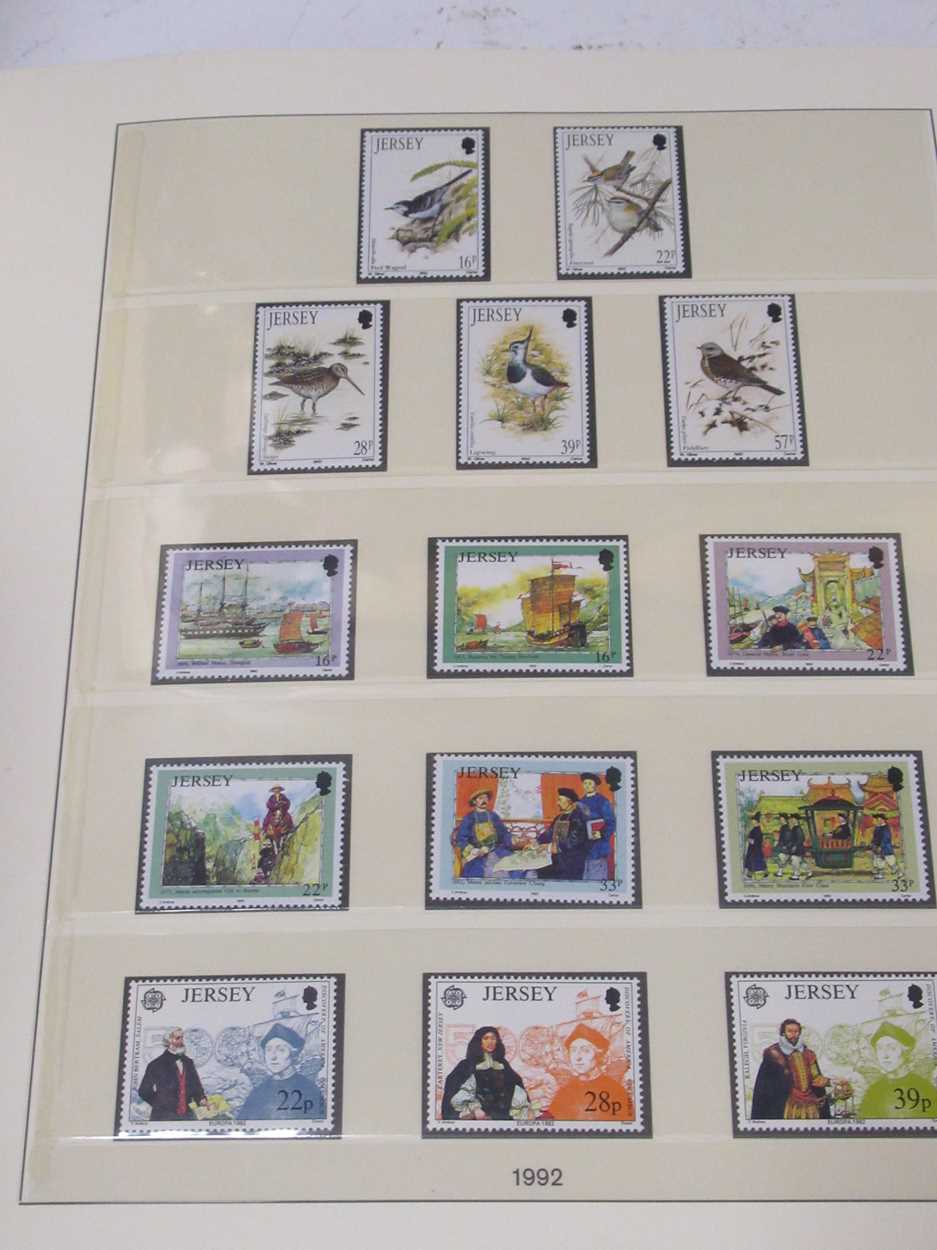 Postage stamps. Two Guernsey albums 1969-1999, two Jersey albums 1969-2000, virtually complete, - Image 3 of 7