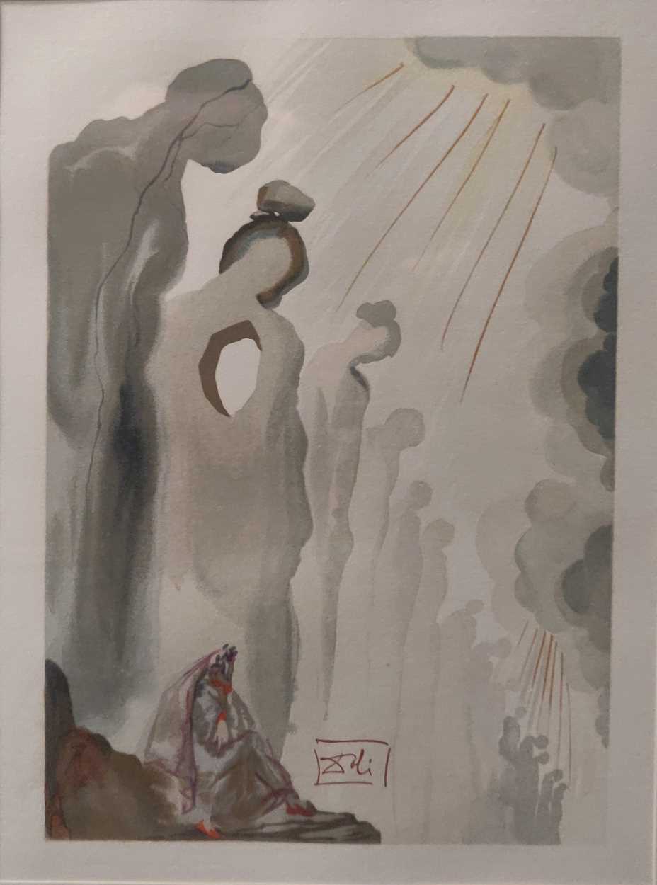 Salvador Dalí (1904-1989) A set of four woodblock prints from The Divine Comedy, to include two from - Image 2 of 12