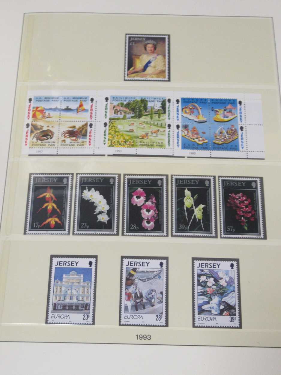 Postage stamps. Two Guernsey albums 1969-1999, two Jersey albums 1969-2000, virtually complete, - Image 5 of 7