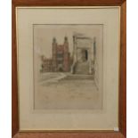 Cecil Aldin (British, 1870-1935)Eton Chapel Signed photo-lithograph, 44 x 36cm; together with an