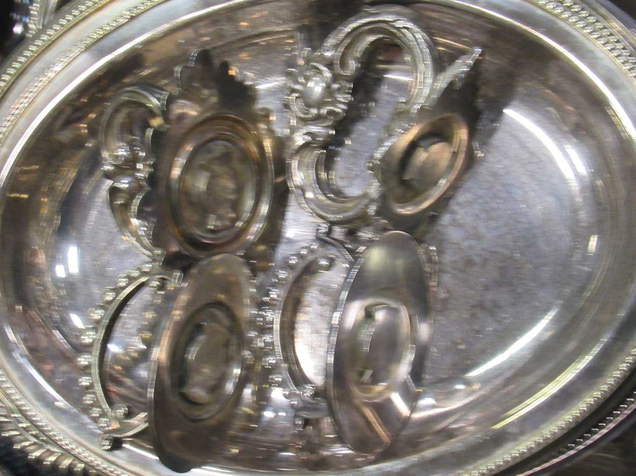 A quantity of silver plate including coasters, entrée dishes, trophies, bowls, cruets etc - Image 8 of 14