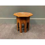 A small Moorish occasional table, early 20th century,