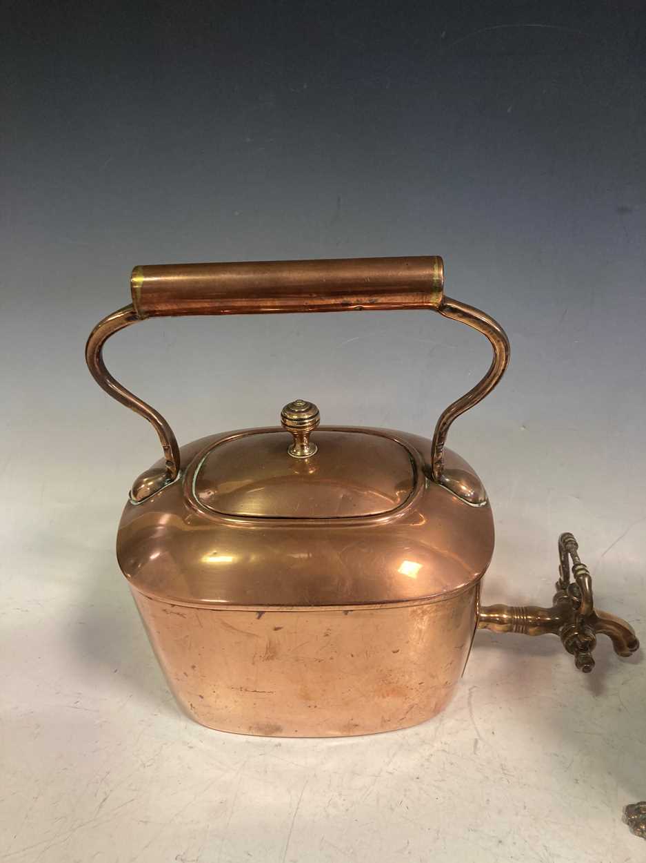 An early 20th century copper kettle on stand, 38 x 30 x 18cm - Image 5 of 5