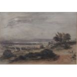 19th century English SchoolView from Shooters Hill, Greenwichwatercolour and charcoal on paper 36