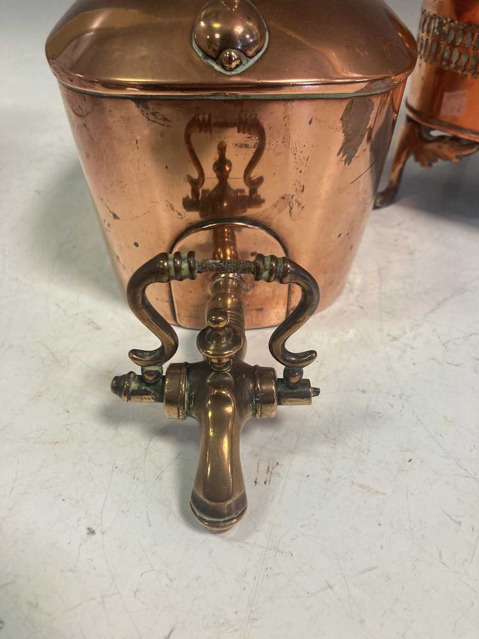 An early 20th century copper kettle on stand, 38 x 30 x 18cm - Image 2 of 5