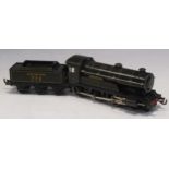 A Bing for Bassett Lowke O gauge clockwork Southern Railway 4-6-0 tender locomotive, King Arthur,