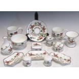 A quantity of Coalport and Wedgwood Hunting Scene pattern bone china wares, to include Wedgwood