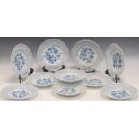 A set of ten Meissen blue & white onion pattern plates (10)Ballykeel House, Hillsborough, Northern
