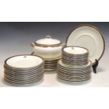 A George Jones Dinner service comprising 17 dinner plates, 16 dessert plates, and 16 side plates;