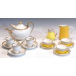 Two Royal Worcester part bone china services, including teacups, saucers, teapots, milk jugs, etc