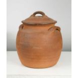 Winchcombe lidded pot, marked to the foot rim, 30cm highSome chips to the rim of both the pot and
