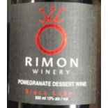 Israeli Rimon pomegranate dessert wine, 500ml bottles, (20)Provenance:removed from Hanover