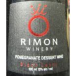 Israeli Rimon pomegranate dessert wine, 500ml bottles, (19)Provenance:removed from Hanover