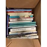 A large collection of various porcelain and ceramic reference books, 7 boxes