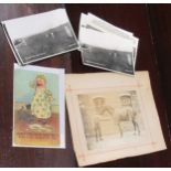 A large collection of vintage postcards